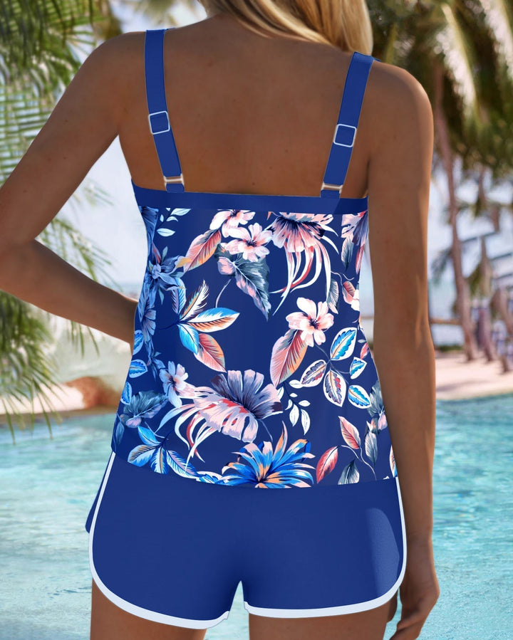 Imke™ | U-Hals Mouwloze Gedrukte Tankini