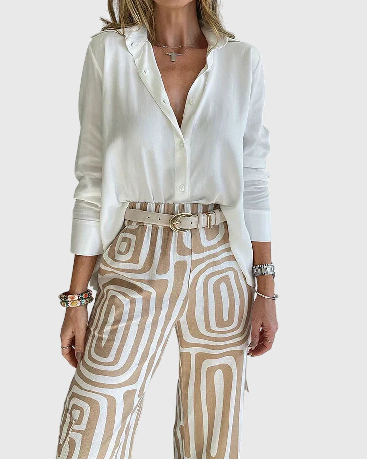 Emilia™ | Stijlvolle Broek + Gratis Blouse & Riem